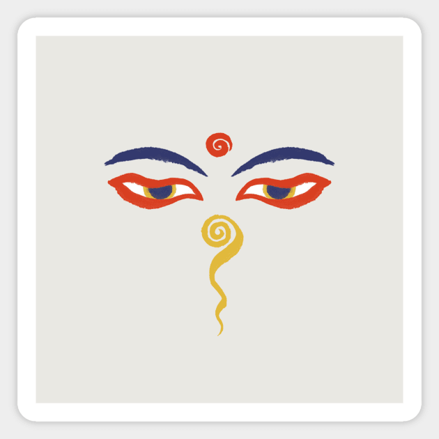 Wisdom Eyes Sticker by akaneyabushita